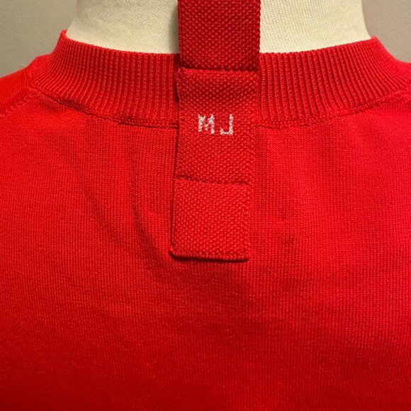 NWT Marc Jacobs long sleeve crew neck cardigan with logo in True Red - Picture 8 of 13